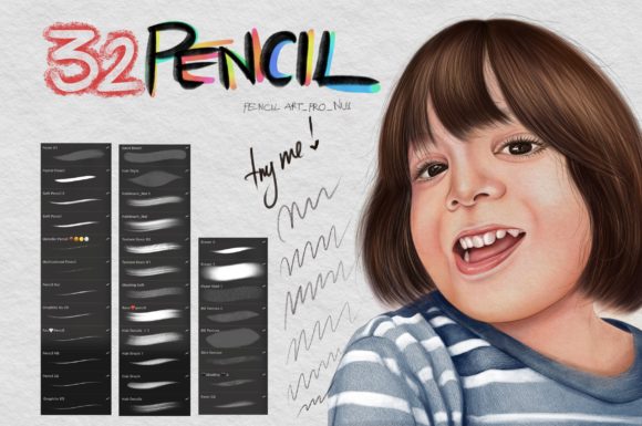 Download Pencil Procreate Brush - Pen Collection