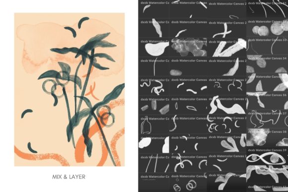 Download ProCreate Watercolor Floral Brushes - Procreate watercolor Collection
