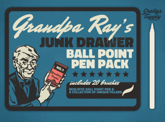 Download Ball Point Pen Pack for Procreate - Pen Collection