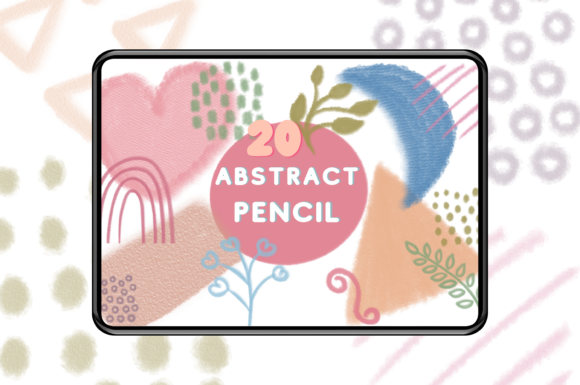 Download 20 Abstract Pencil Brush Stamp Set 2 - Pen Collection