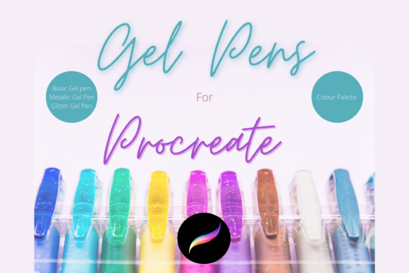 Download Procreate Gel Pen Brushes &amp; Palette - Pen Collection