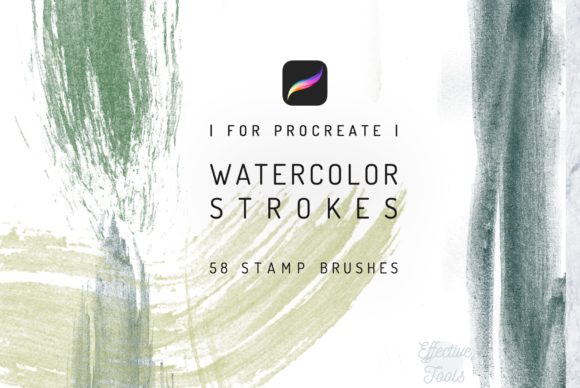 Download 58 Procreate Watercolor Brush Strokes - Procreate watercolor Collection