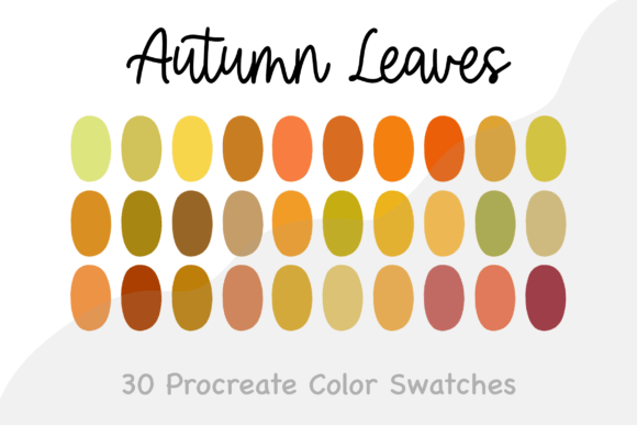 Download Autumn Leaves- Procreate Color Palette - Premium Bundle