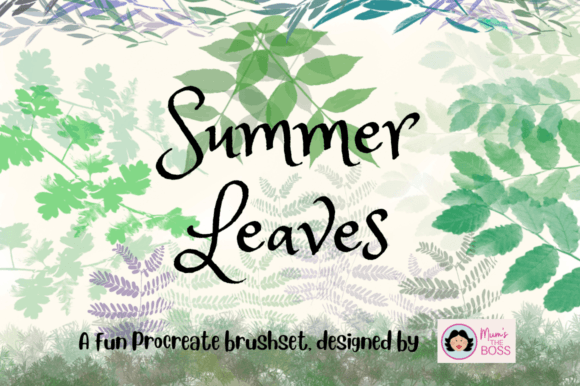 Download Summer Leaves Procreate Brush Set - Leaves procreate Collection