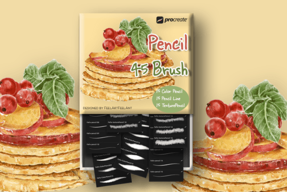 Download 45 Pencil Brushes for Procreate - Pen Collection